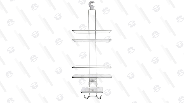 Similar in structure and features to the simplehuman, but usually available at a lower price, the OXO Good Grips 3 Tier Shower Caddy has a unique pinwheel of four suction cups, so even if one of them rests over a gap in your tiles, you should be able to get a solid grip with at least three of them.